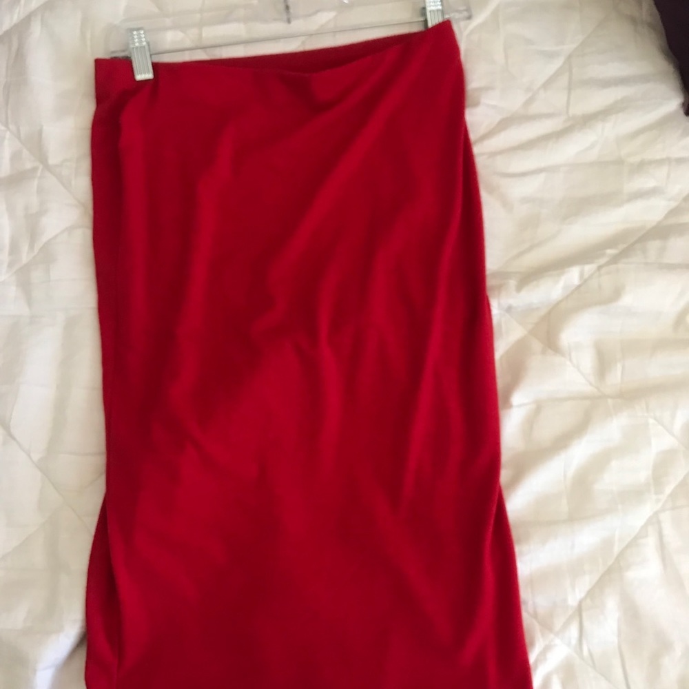 Knee length pencil skirt